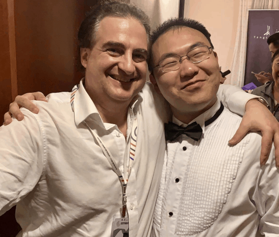 Professor Mogilevsky with his student Tianxu An