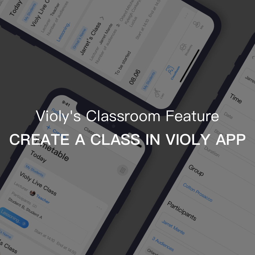 Violy’s Classroom Feature | Create online music classes!