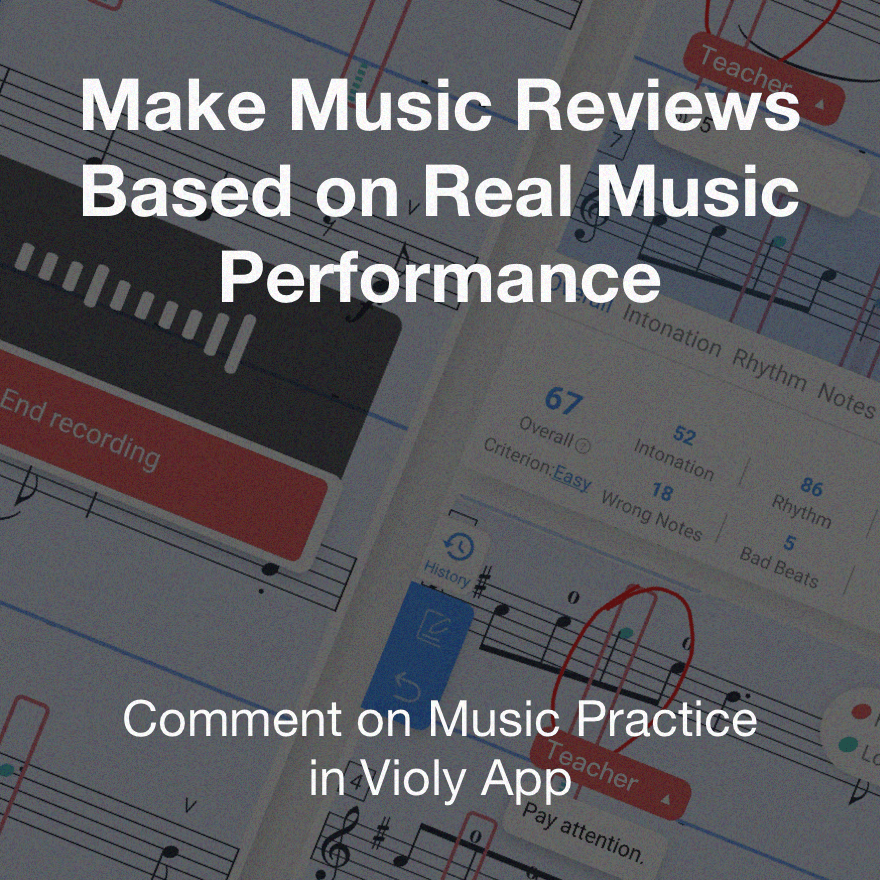 Make Music Reviews Based on Real Music Performance