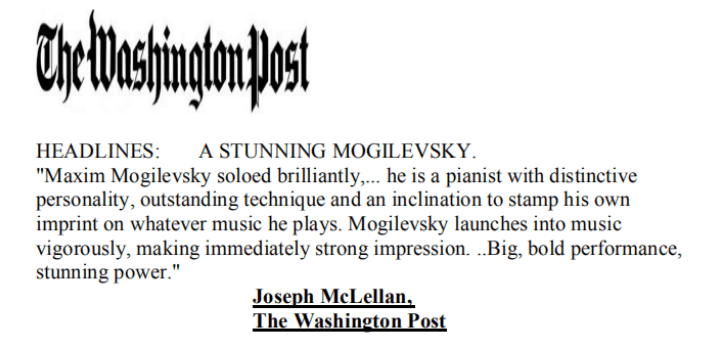 The Washington Post's coverage of Professor Mogilevsky