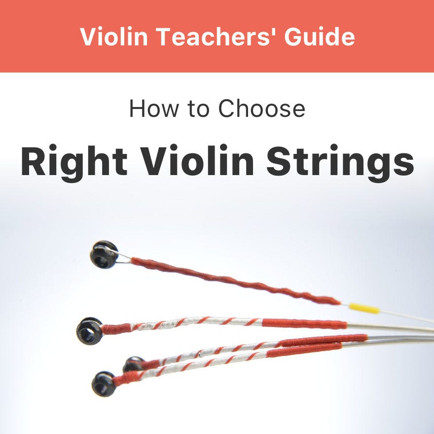 How to Choose Right Violin Strings - Violin Teachers’ Guide