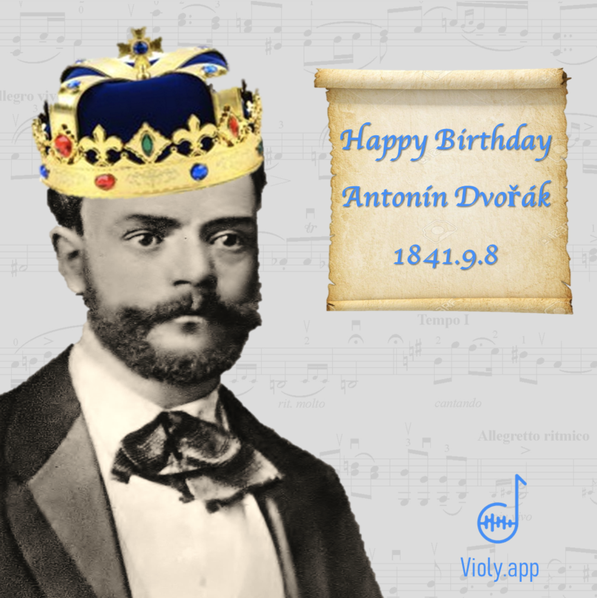 Happy Birthday to Antonin Dvorak | ViolyMusic