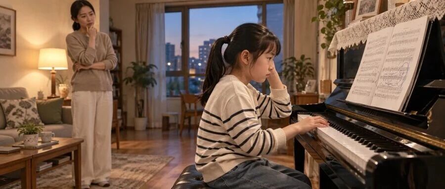 Children Who Give Up Learning Piano Are Rarely Put Off by the Difficulty